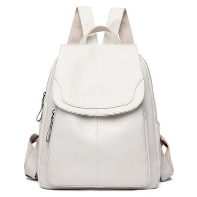 Eva | Diebstahlsicherer Lederrucksack für Reisen