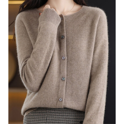 Merinowolle Damen Strickjacke