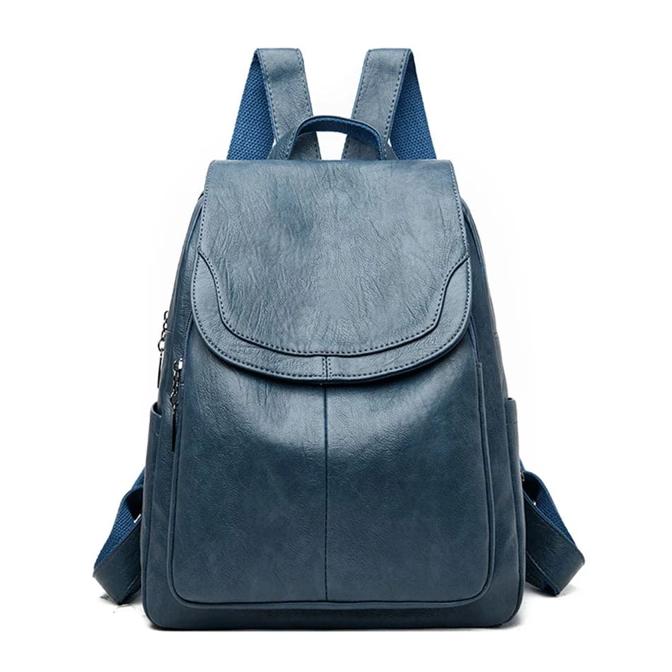 Eva | Diebstahlsicherer Lederrucksack für Reisen