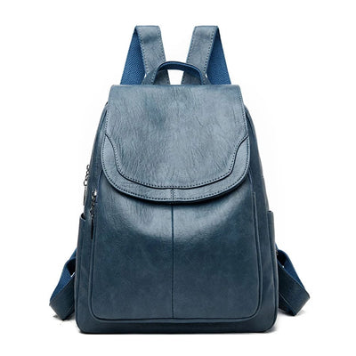 Eva | Diebstahlsicherer Lederrucksack für Reisen