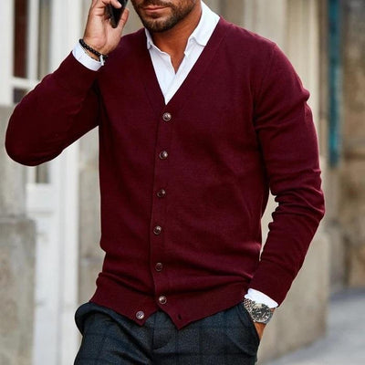 Klassischer Herren-Strickcardigan