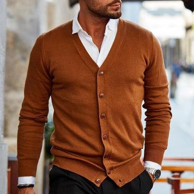 Klassischer Herren-Strickcardigan