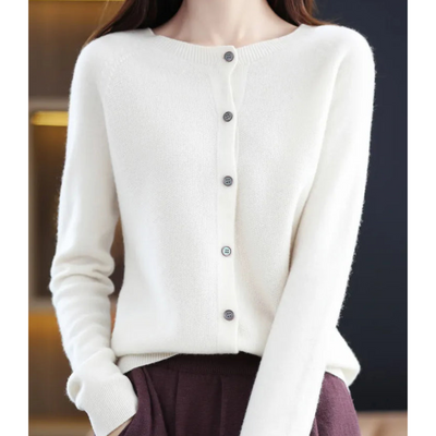 Merinowolle Damen Strickjacke