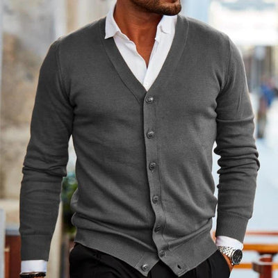 Klassischer Herren-Strickcardigan