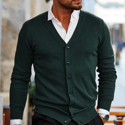 Klassischer Herren-Strickcardigan
