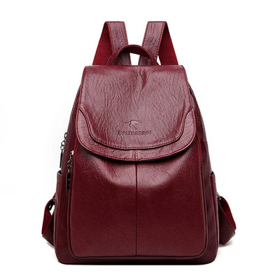 Eva | Diebstahlsicherer Lederrucksack für Reisen