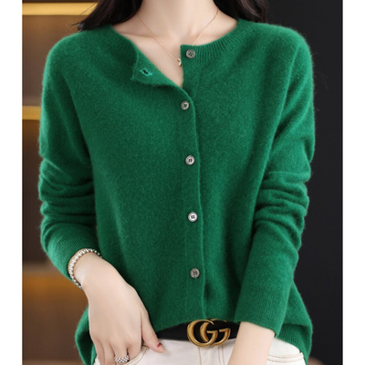 Merinowolle Damen Strickjacke