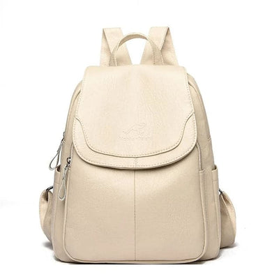 Eva | Diebstahlsicherer Lederrucksack für Reisen