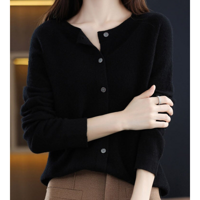 Merinowolle Damen Strickjacke