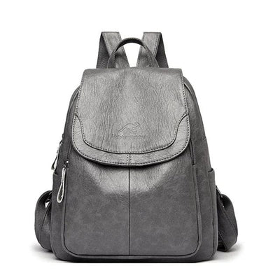 Eva | Diebstahlsicherer Lederrucksack für Reisen