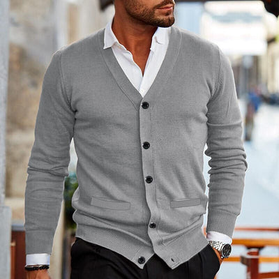 Klassischer Herren-Strickcardigan