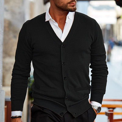 Klassischer Herren-Strickcardigan